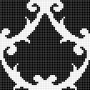 MZ-08 Black&White мозаика 1,5х1,5 88,5х88,5