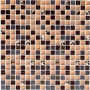 Crystal brown Стеклянная мозаика 15*15 300*300