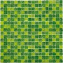 Strike Green Стеклянная мозаика 15*15 300*300