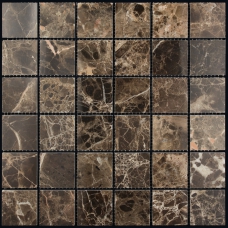 M022-48P (Emperador Dark) мозаика Мрамор 48х48 305х305