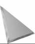 ТЗС1-04 Треугольная зеркальная серебряная плитка с фацетом 10 мм 30x30