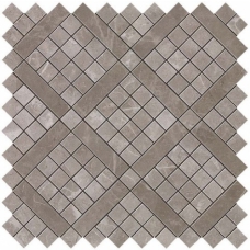 9MVD Marvel Grey Fleury Diagonal Mosaic 30.5x30.5