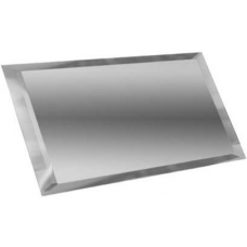 ПЗС1-02 Прямоугольная зеркальная серебряная с фацетом 10мм 48х12
