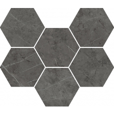 620110000050 Charme Evo Antracite Mosaico Hexagon 25x29