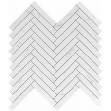 9SHD Marvel Bianco Dolomite Herringbone Wall 30,5x30,5 