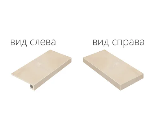 620070000631 Шарм Эво Оникс Ступень Угловая Правая Натуральный 33х60