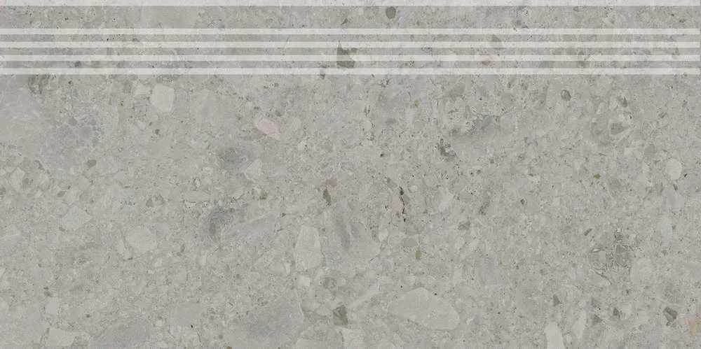 Керамогранит Ступень Kerama Marazzi Чеппо ди Гре Серая Матовая Обрезная 30x60x0.9